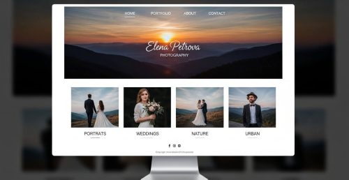 Sito web per fotografo